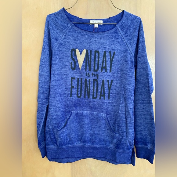 Z by Zobha Women's  "Sunday is My Funday" Pullover - Picture 2 of 4
